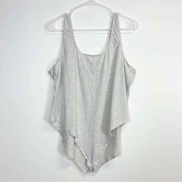 Old Navy Bodysuit Womens Size XXL Gray Sleeveless One Piece Snap Closure - Picture 1 of 9